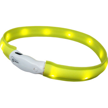 Nobby Ошейник для собак USB Visible 2,5x55 см желтый