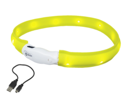 Nobby Нашийник для собак USB Visible 2,5х40 см жовтий