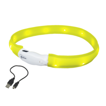 Nobby Ошейник для собак USB Visible 2,5х40 см желтый
