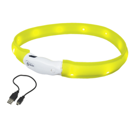 Nobby Нашийник для собак USB Visible 2,5х40 см жовтий