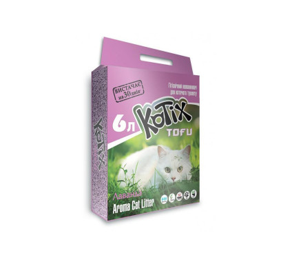 Kotix Tofu Наполнитель соевый Lavender 6 л