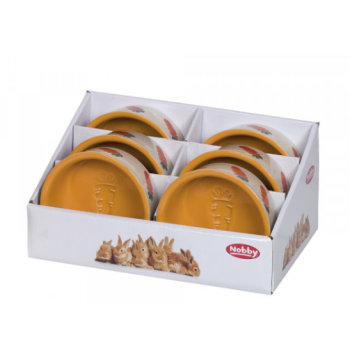 Nobby Миска для грызунов керамическая Carrot с морковью 180 мл беж
