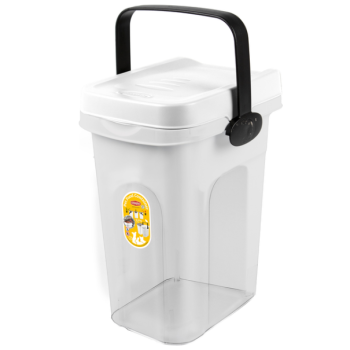 Stefanplast Контейнер для корму 7 л 23х19х31 см білий/прозорий