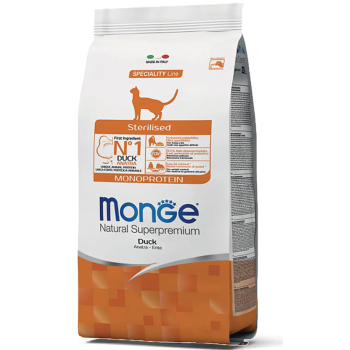 Monge Сухой корм для котов Sterilised Утка 1,5 кг