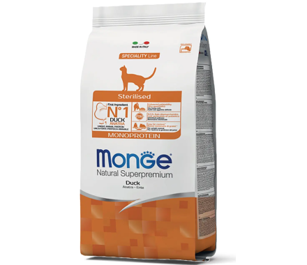 Monge Сухой корм для котов Sterilised Утка 1,5 кг