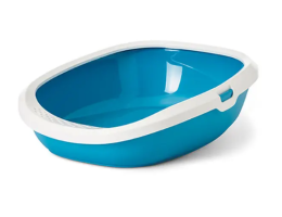 Nobby Туалет для котів з рамкою Gizmo Medium 44х35,5х12,5 см голубий