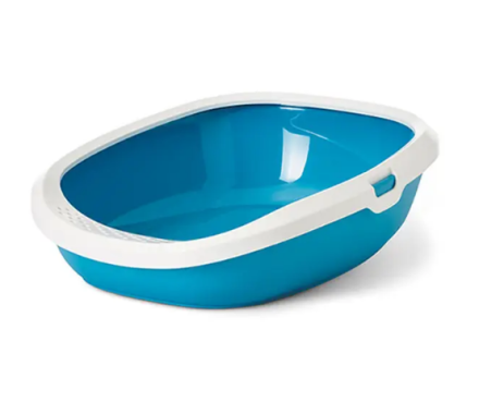 Nobby Туалет для котів з рамкою Gizmo Medium 44х35,5х12,5 см голубий