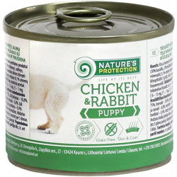 Nature's Protection Консерва для цуценят Puppy Курка і Кролик 200 г