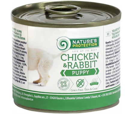 Nature\'s Protection Консерва для щенков Puppy Курица и Кролик 200 г