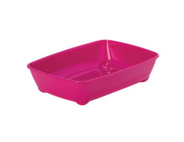 Moderna Туалет для котов с бортиком Arist-o-Tray Medium 42х31х13 см ярко-розовый