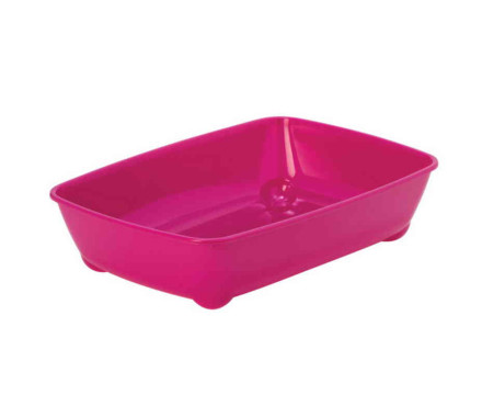 Moderna Туалет для котов с бортиком Arist-o-Tray Medium 42х31х13 см ярко-розовый