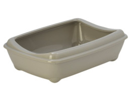 Moderna Туалет для котів з бортиком Arist-o-Tray Medium 42х31х13 см тепло-сірий