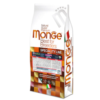 Monge Сухой корм для собак Bwild Low Grain Оленина 15 кг