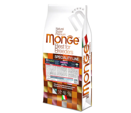 Monge Сухой корм для собак Bwild Low Grain Оленина 15 кг