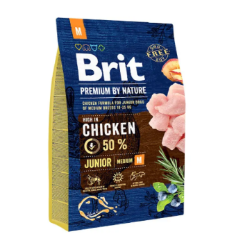 Brit Premium Сухой корм для щенков Курица M 3 кг