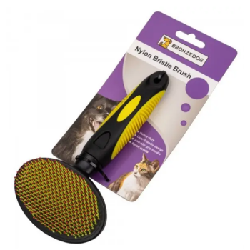 BronzeDog Щітка для собак з нейлоновими зубчиками 17,8х9х3,5 см