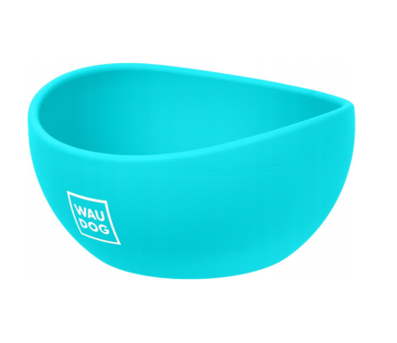 Waudog Silicone Миска для котов 250 мл голубая