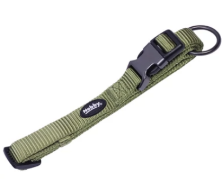 Nobby Ошейник для собак Classik Comfort S-М нейлон 1,5х30-45 см хаки