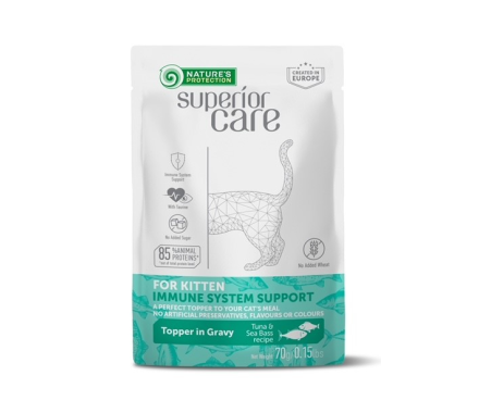 Nature\'s Protection Влажный корм для котят SC Immune System Support Тунец и Морской окунь 70 г