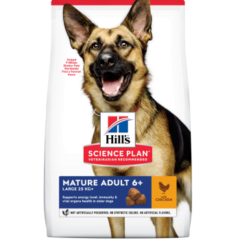 Hill’s SP Сухой корм для собак Mature Adult 6+ Large Курица 14 кг