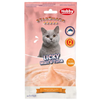 Nobby StarSnack Лакомства для котов LICKY Malt Tuna 5х15 г