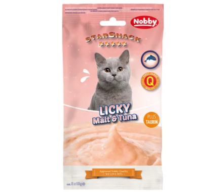 Nobby StarSnack Лакомства для котов LICKY Malt Tuna 5х15 г