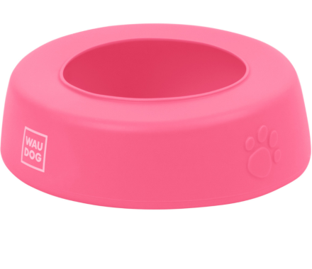 Waudog Silicone Миска-непроливайка для собак 750 мл розовая