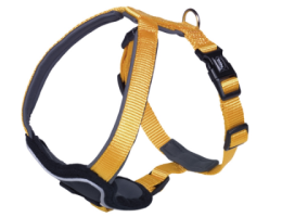 Nobby Шлейка для собак Classic Preno XS-S нейлон 1,5х30х35 см оранжевая