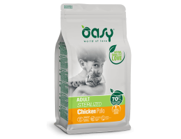 Oasy Сухий корм для котів Lifestage Sterilized Курка 1,5 кг