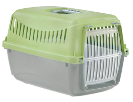 MP Bergamo Gipsy 1 Переноска для котов S Light Green с пластиковыми дверцами 46х31х32 см
