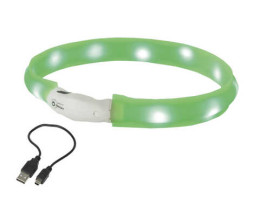 Nobby Ошейник для собак USB Visible 2,5x40 см зеленый