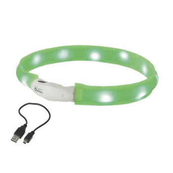 Nobby Ошейник для собак USB Visible 2,5x40 см зеленый