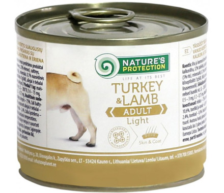 Nature\'s Protection Консерва для собак Light Индейка и Ягненок 200 г