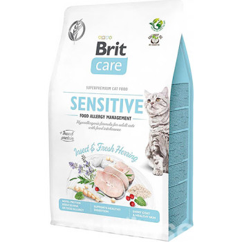 Brit Care Sensitive Сухий корм для котів Комаха та оселедець 400 г