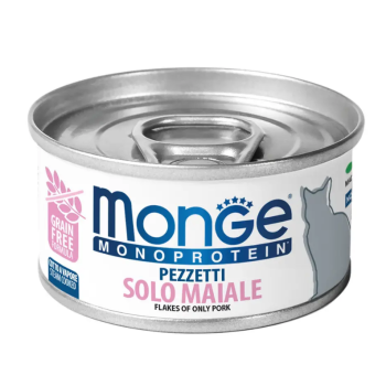 Monge Консерва для котов Monoprotein мясные хлопья Свинина 80 г