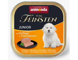 Animonda Vom Feinsten Junior Консерва для щенков с птицей и сердцами индейки 150 г