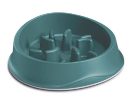 Stefanplast Миска для медленного кормления Chic 1 л изумрудная