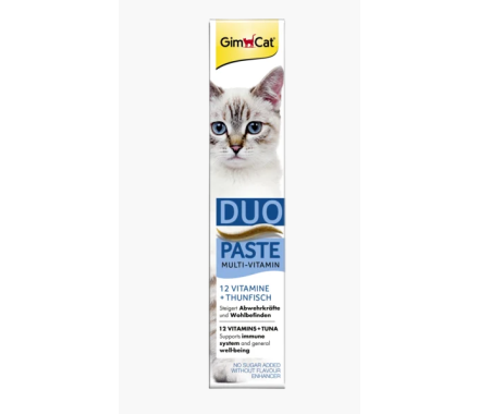 GimCat Multi‑Vitamin Duo Паста для выведения шерсти + тунец 50 г