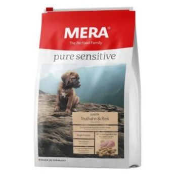 Mera Pure Sensitive Сухой корм для щенков Индейка и рис 4 кг
