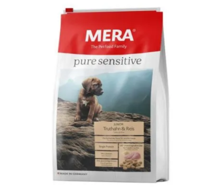Mera Pure Sensitive Сухой корм для щенков Индейка и рис 4 кг