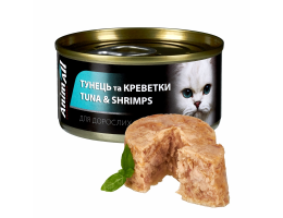 AnimAll Cat Консерва для котов Тунец с креветками 85 г