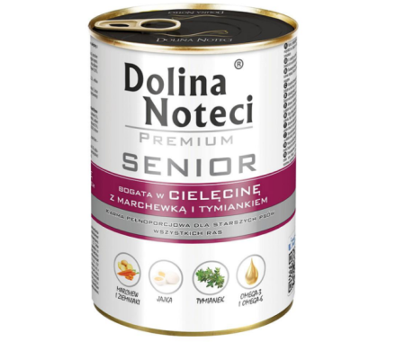 Dolina Noteci Premium Senior Консерва для собак з телятиною, морквою та чебрецем 400 г