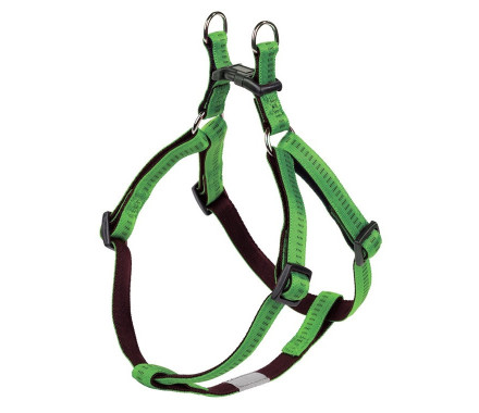 Nobby Шлея для собак Soft Grip M-L 2х50-72 см салатова
