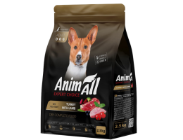 AnimAll Dog Сухий корм для собак середніх порід Індичка та ягня 2,5 кг