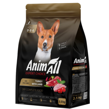 AnimAll Dog Сухий корм для собак середніх порід Індичка та ягня 2,5 кг