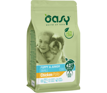 Oasy Сухий корм для цуценят Lifestage Puppy&Junior Medium Курка 18 кг