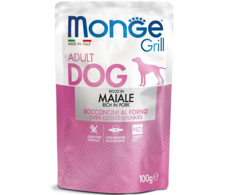 Monge Влажный корм для собак Grill Свинина 100 г