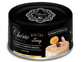 Cherie Healthy Living Консерва для котов мусс Курица и тыква 80 г