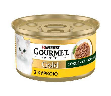 Gourmet Gold Консерва для котів Соковита насолода курка 85 г