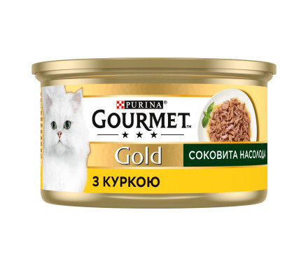 Gourmet Gold Консерва для котів Соковита насолода курка 85 г